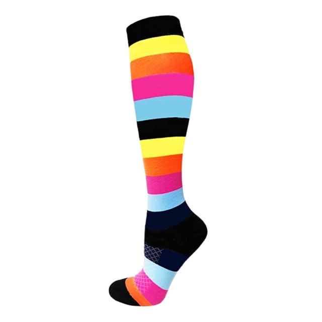 Fun Stripes Compression Socks