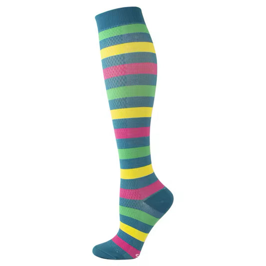 Bright Stripe Compression Socks