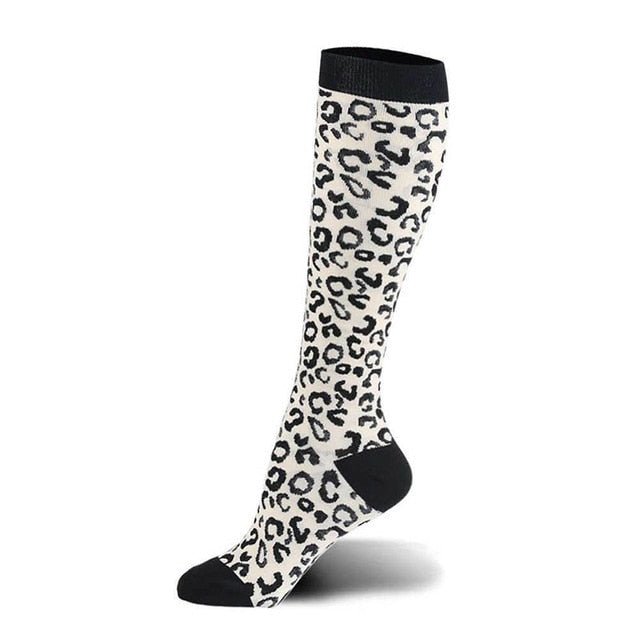 Leopard Print Compression Socks