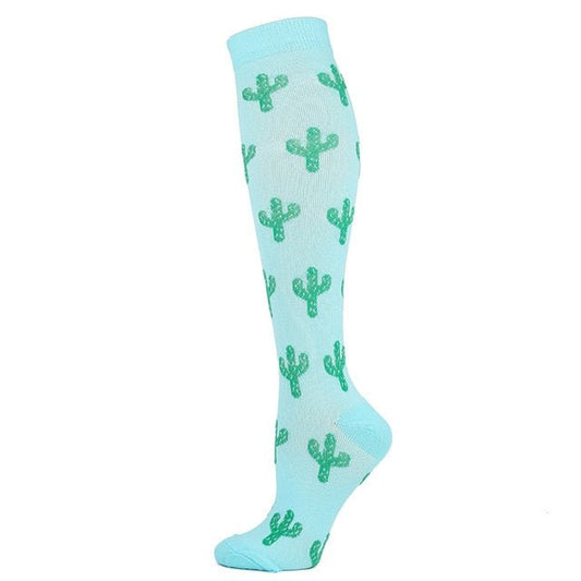 Bright Cactus Compression Socks